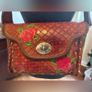 Vintage leather handbag